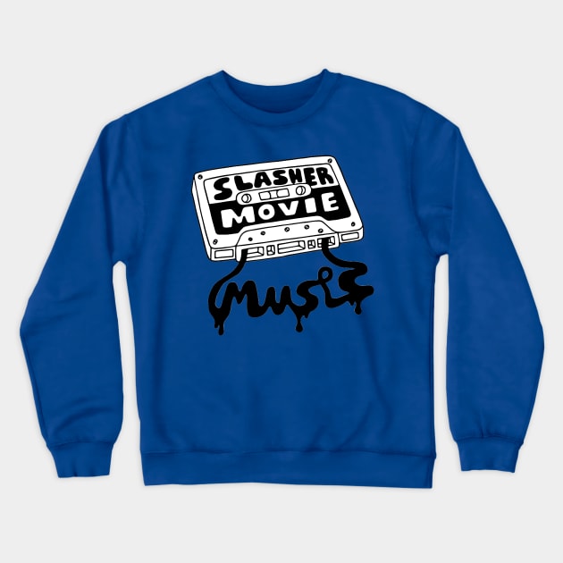 Slasher Movie Music Mixtape Crewneck Sweatshirt by AlexisBrown1996